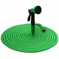 LUCKY-88 Vert 50FT Rempli D'eau 15M Voiture Haute Pression Pistolet à Eau De Lavage De Voiture 3 Fois Pistolet à Eau Télescopique