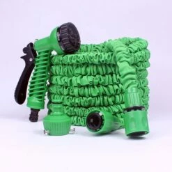 YIDOMDE Tuyau D’arrosage Extensible 60M/200FT Tuyau D'arrosage Flexible Tuyau Rétractable Raccords Avec 7 Fonction Pistolet Pour Irrigation Et Nettoyage Du Jardin (60m)vert