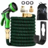 TANCYCO Tuyau D'arrosage De 15,2 M Avec Buse De Pulvérisation à 10 Fonctions, Tuyau D'arrosage Extensible Avec Support De Tuyau, Tuyau D'eau Flexible Et Léger Extensible Pour Lavage De Voiture Pour Arrosage De Cour -Tuyau d'arrosage Soldes 66142034 1