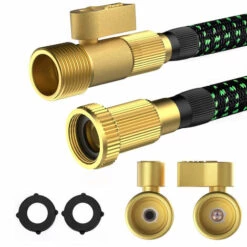 TANCYCO Tuyau D'arrosage De 15,2 M Avec Buse De Pulvérisation à 10 Fonctions, Tuyau D'arrosage Extensible Avec Support De Tuyau, Tuyau D'eau Flexible Et Léger Extensible Pour Lavage De Voiture Pour Arrosage De Cour -Tuyau d'arrosage Soldes 66142034 4