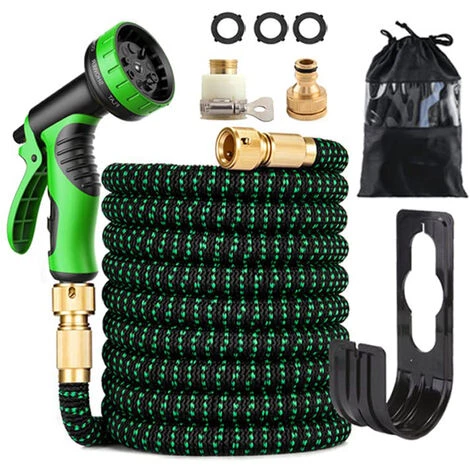 TANCYCO Tuyau D'arrosage De 25 Pieds Avec Buse De Pulvérisation à 10 Fonctions, Tuyau D'arrosage Extensible Avec Support De Tuyau, Tuyau D'eau Flexible Et Léger Extensible Pour Lavage De Voiture Pour Arrosage De Cour 3 TANCYCO Tuyau D'arrosage De 25 Pieds Avec Buse De Pulvérisation à 10 Fonctions, Tuyau D'arrosage Extensible Avec Support De Tuyau, Tuyau D'eau Flexible Et Léger Extensible Pour Lavage De Voiture Pour Arrosage De Cour