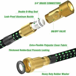TANCYCO Tuyau D'arrosage De 25 Pieds Avec Buse De Pulvérisation à 10 Fonctions, Tuyau D'arrosage Extensible Avec Support De Tuyau, Tuyau D'eau Flexible Et Léger Extensible Pour Lavage De Voiture Pour Arrosage De Cour 9 TANCYCO Tuyau D'arrosage De 25 Pieds Avec Buse De Pulvérisation à 10 Fonctions, Tuyau D'arrosage Extensible Avec Support De Tuyau, Tuyau D'eau Flexible Et Léger Extensible Pour Lavage De Voiture Pour Arrosage De Cour -Tuyau d'arrosage Soldes 66142041 3