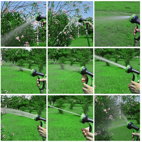 Froadp 30m Tuyau D'arrosage De Tuyau Flexible Tuyau D'eau Extensible Buse De Douche Anti-fuite Anti-pliure Avec 9 Fonctions Pour L'irrigation Et Le Nettoyage Du Jardin (100 Pieds, Noir + Vert) 5 Froadp 30m Tuyau D'arrosage De Tuyau Flexible Tuyau D'eau Extensible Buse De Douche Anti-fuite Anti-pliure Avec 9 Fonctions Pour L'irrigation Et Le Nettoyage Du Jardin (100 Pieds, Noir + Vert) – Image 3