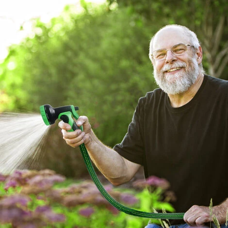 Froadp 30m Tuyau D'arrosage De Tuyau Flexible Tuyau D'eau Extensible Buse De Douche Anti-fuite Anti-pliure Avec 9 Fonctions Pour L'irrigation Et Le Nettoyage Du Jardin (100 Pieds, Noir + Vert) 6 Froadp 30m Tuyau D'arrosage De Tuyau Flexible Tuyau D'eau Extensible Buse De Douche Anti-fuite Anti-pliure Avec 9 Fonctions Pour L'irrigation Et Le Nettoyage Du Jardin (100 Pieds, Noir + Vert) – Image 4