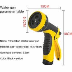 TANCYCO Buse De Tuyau D'arrosage 10 Fonctions Buse Réglable Pistolet à Eau De Voiture Tuyau De Pulvérisation De Jardin Tuyau Haute Pression Pistolet à Eau Buse D'arrosage Buse D'eau -Tuyau d'arrosage Soldes 66307506 4