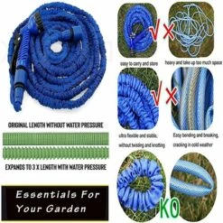 Cisea Tuyau D'arrosage Extensible De 50 Pieds, Tuyau D'arrosage Extensible Flexible 3 Fois Avec Pistolet De Pulvérisation à 7 Fonctions, Anti-fuites, Anti-enchevêtrement -Tuyau d'arrosage Soldes 66807559 3