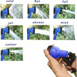 Cisea Tuyau D'arrosage Extensible De 50 Pieds, Tuyau D'arrosage Extensible Flexible 3 Fois Avec Pistolet De Pulvérisation à 7 Fonctions, Anti-fuites, Anti-enchevêtrement -Tuyau d'arrosage Soldes 66807559 5
