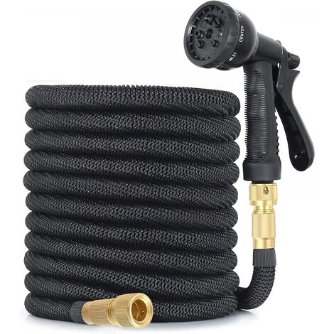 WAVE Tuyau D'arrosage Extensible à 8 Fonctions, Tuyau Flexible Et Léger, Pour Irrigation, Nettoyage Du Jardin, Laver La Voiture, Arroser, Baigner Animal, Tuyau D'arrosage Avec Sac De Rangement (15M/50FT) 3 WAVE Tuyau D'arrosage Extensible à 8 Fonctions, Tuyau Flexible Et Léger, Pour Irrigation, Nettoyage Du Jardin, Laver La Voiture, Arroser, Baigner Animal, Tuyau D'arrosage Avec Sac De Rangement (15M/50FT)