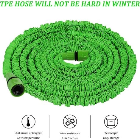 ALMI Tuyau D'arrosage,Tuyau D'arrosage Flexible,Tuyau D'arrosage Extensible Vert,Multifonctionnelles Tuyau Extensible Tuyau D'arrosage Extensible Rétractable (75FT: 22.5M, Vert) 7 ALMI Tuyau D'arrosage,Tuyau D'arrosage Flexible,Tuyau D'arrosage Extensible Vert,Multifonctionnelles Tuyau Extensible Tuyau D'arrosage Extensible Rétractable (75FT: 22.5M, Vert) – Image 5