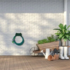Relaxdays Support Mural Pour Tuyau, Plastique, Suspension Pour Tuyau D’arrosage De Jardin, HxLxP 15 X 24 X 17 Cm, Vert -Tuyau d'arrosage Soldes 67619702 3