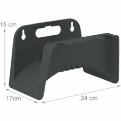 Relaxdays Support Mural Pour Tuyau, Plastique, Suspension Pour Tuyau D’arrosage De Jardin, HxLxP 15 X 24 X 17 Cm, Gris -Tuyau d'arrosage Soldes 67619743 5