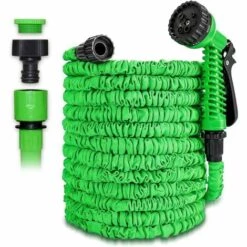 YIENJAOY Tuyau D'arrosage, AGILITY Tuyau D'arrosage Flexible Et Extensible Tuyau D'arrosage Rétractable (125FT) Vert