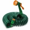 WILTEC Tuyau D’arrosage En Spirale Extensible 15m Flexible De Jardin Pour Maison Et Jardin Multijets -Tuyau d'arrosage Soldes 9216589 1