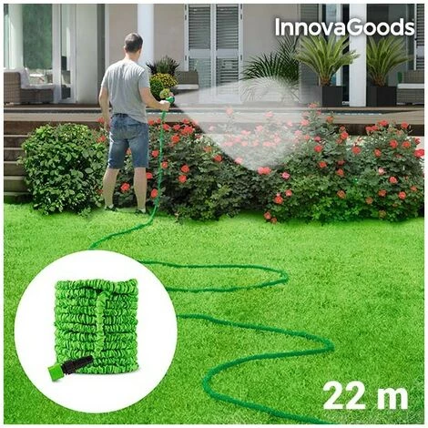 Tuyau D'Arrosage Extensible 22 M InnovaGoods 3 Tuyau D'Arrosage Extensible 22 M InnovaGoods
